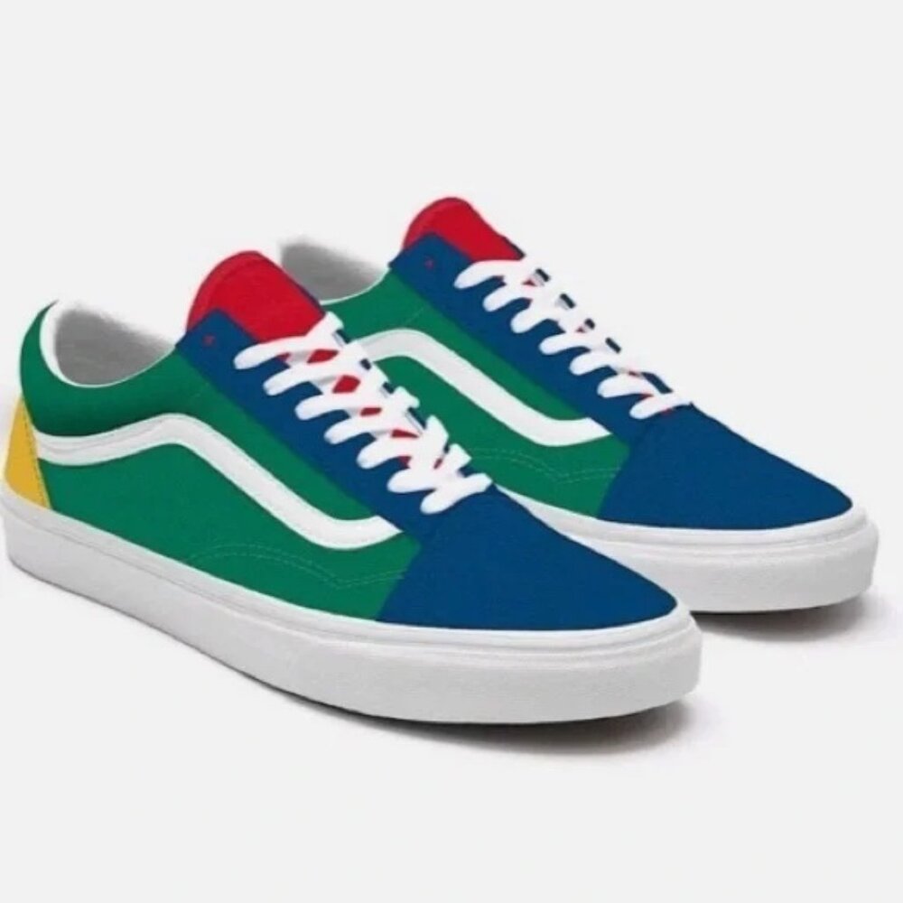 VANS Old Skool “Yacht Club” Colorblock Retro Suede Shoes – Mens 7 / Wmns 8.5